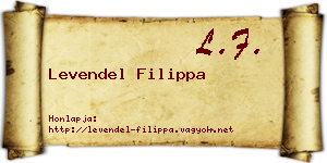 Levendel Filippa névjegykártya